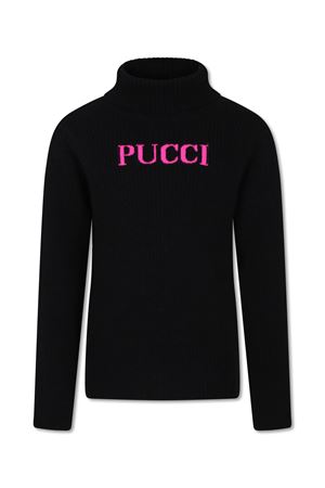 black wool jumper EMILIO PUCCI KIDS | PV9A40Z2362930